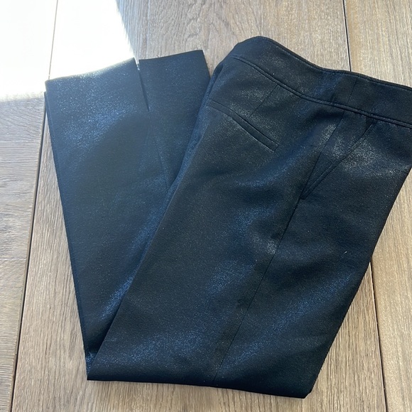 NWT AKRIS punto black shiny trousers Madison size 2